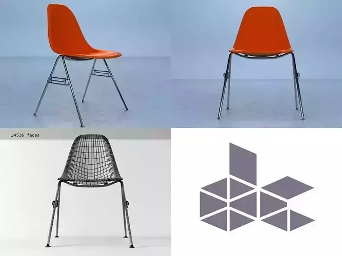 Eames Shell Chair  3D model