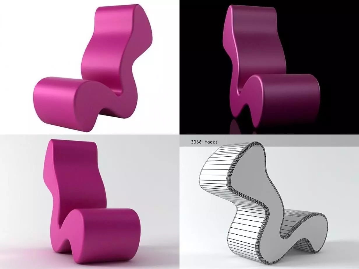 Phantom chair 3D model_0