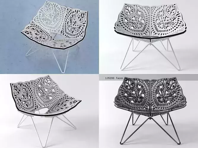 Prince butterfly chair made of metal