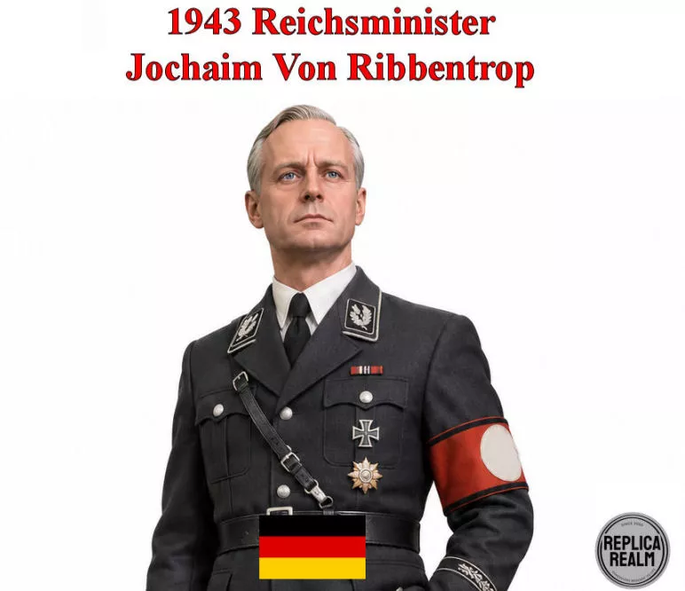 1943 Reichsminister Joachim Von Ribbentrop 3D print model