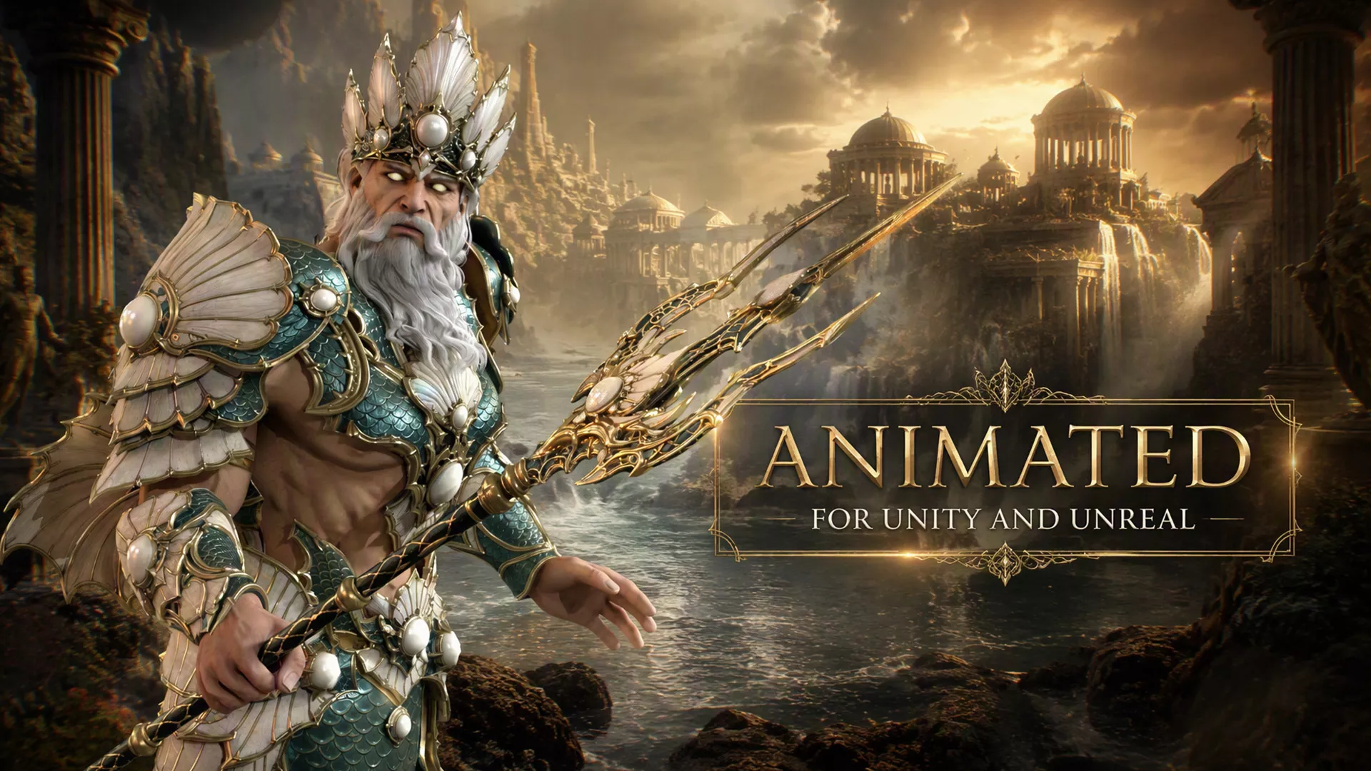 Triton King of the Seven Seas Low-poly 3D model