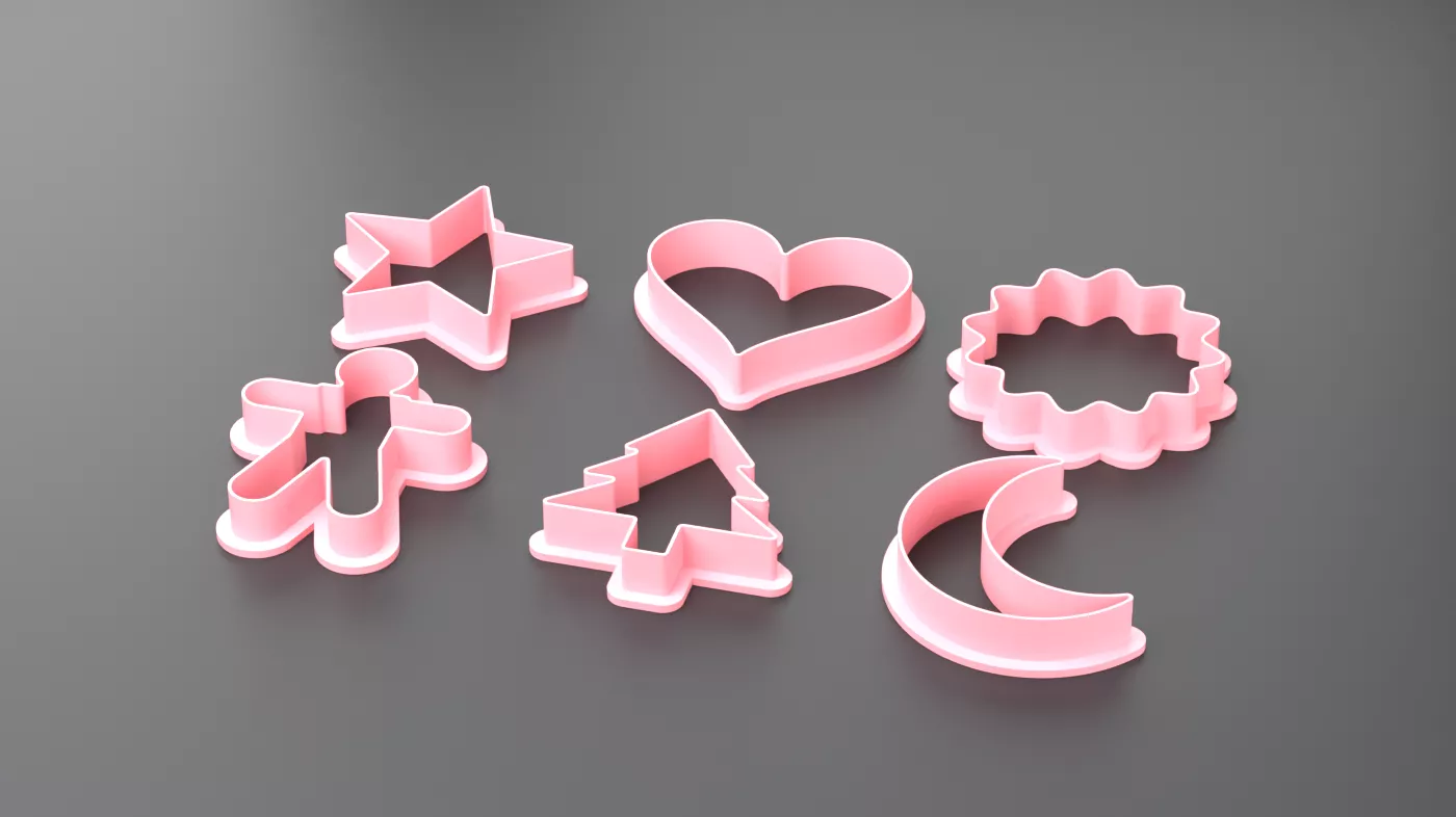 Cookie Cutter Set 3D print model