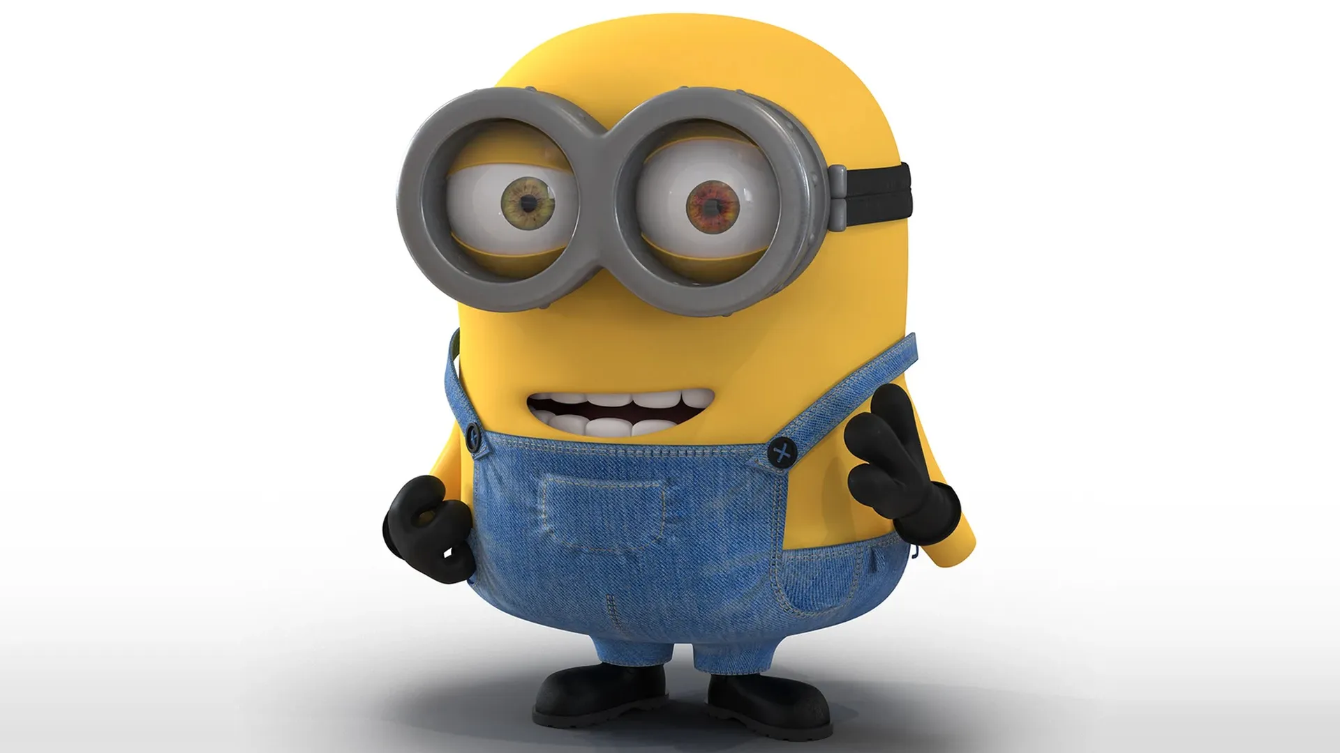 Short Two Eyed Minion Rigged 3D model