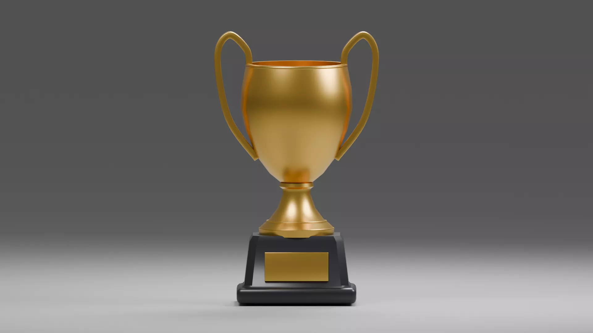 Classic Two Handle Championship Trophy Low-poly 3D model