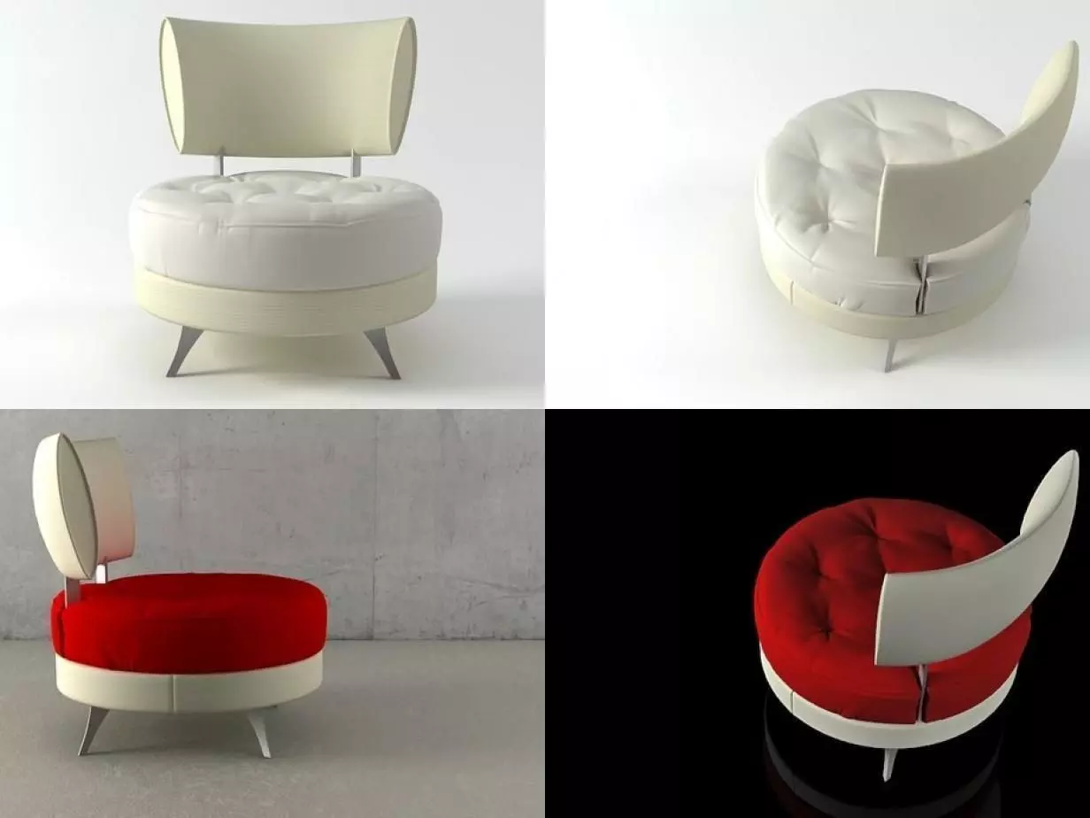 Mutabilis four different chairs 3D model_1