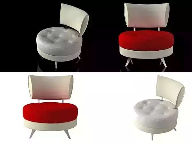 Mutabilis four different chairs 3D model