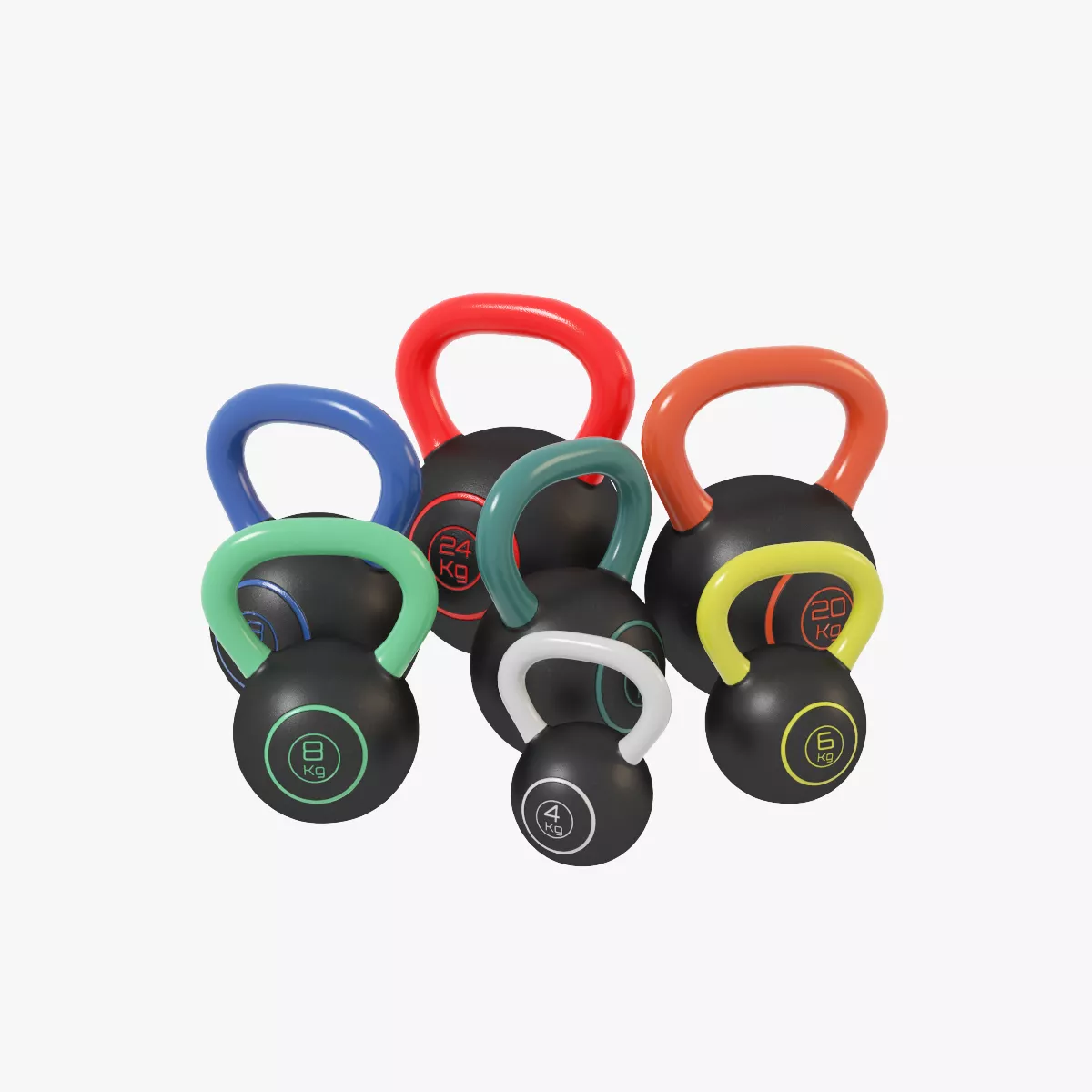 Kettlebells V1 Low-poly 3D model