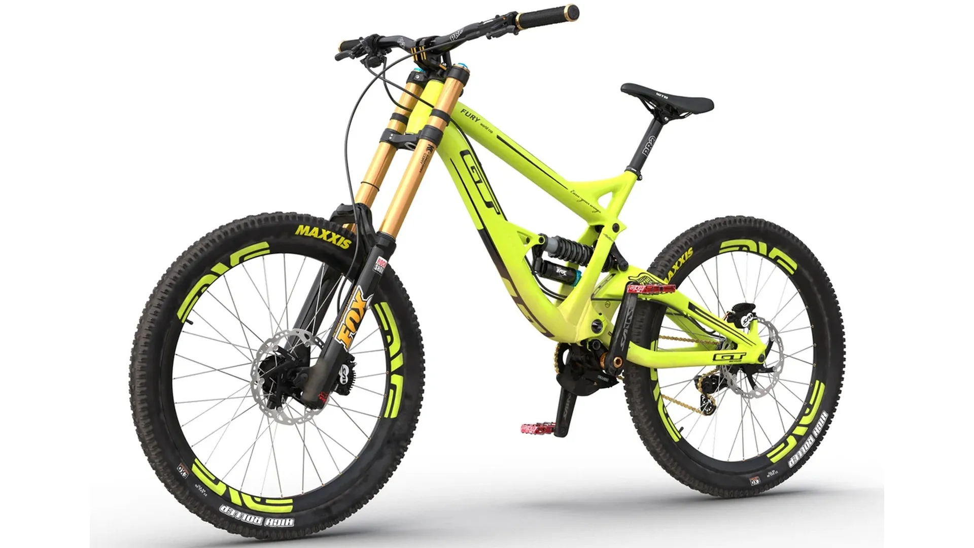 Mountain Bike GT Fury Green 3D model