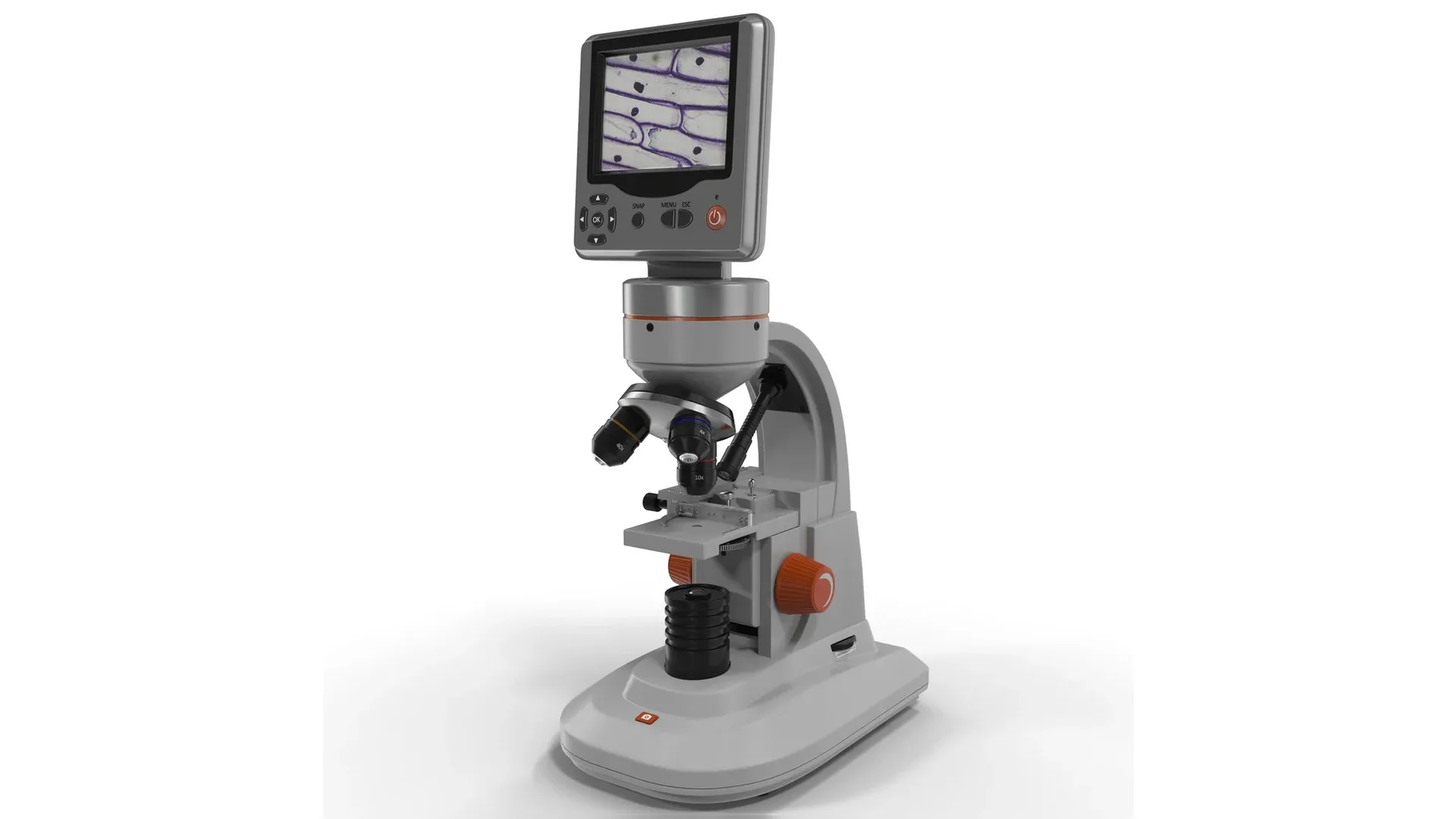 LCD Digital Microscope White 3D model