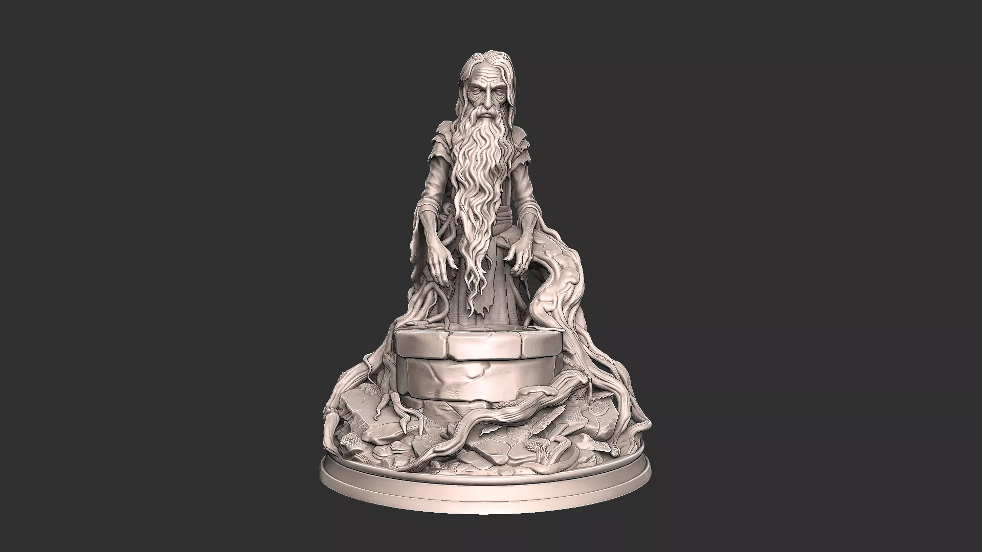Mimir Guardian STL 3MF - Norse Giants Vol 1 Realistic Miniature 3D print model