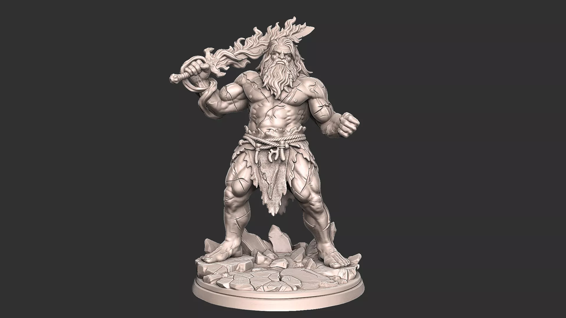 Surtr Fire Giant STL 3MF - Norse Giants Vol 1 Realistic Statue 3D print model