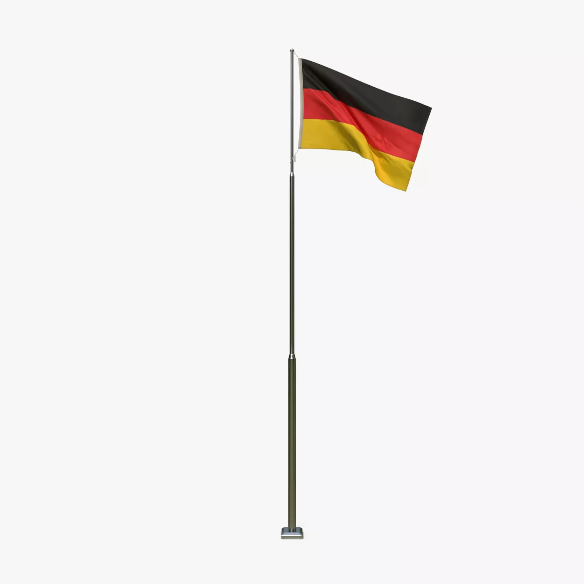 Animated Germany Flag Low-poly 3D model