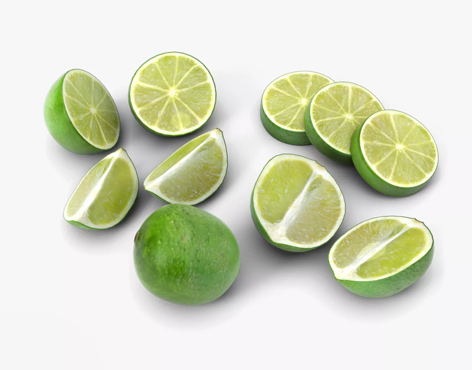 Lime Fruit 3D MODEL Low-poly 3D model