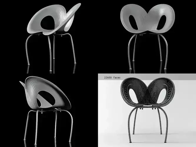 Ripple Chair 3D model