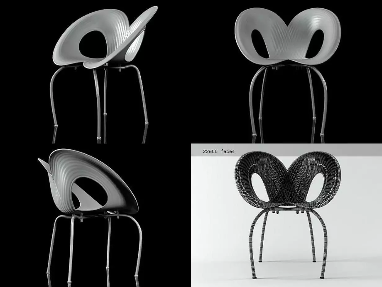 Ripple Chair 3D model_0