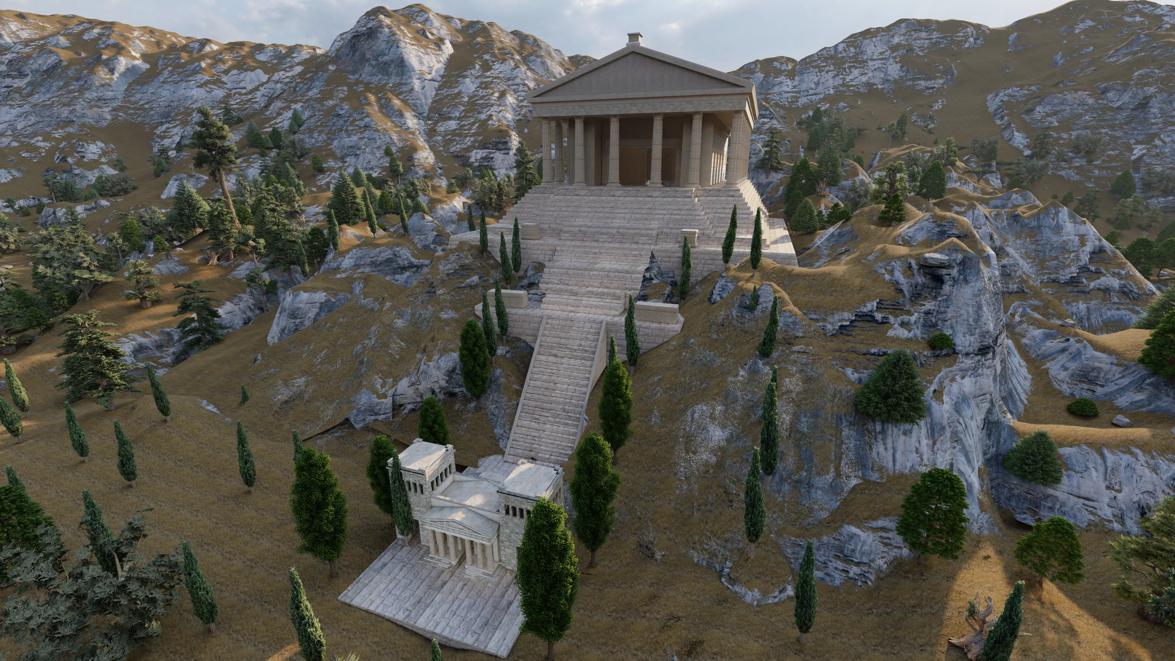 Parthenon-Historical Greek Temple 3D model