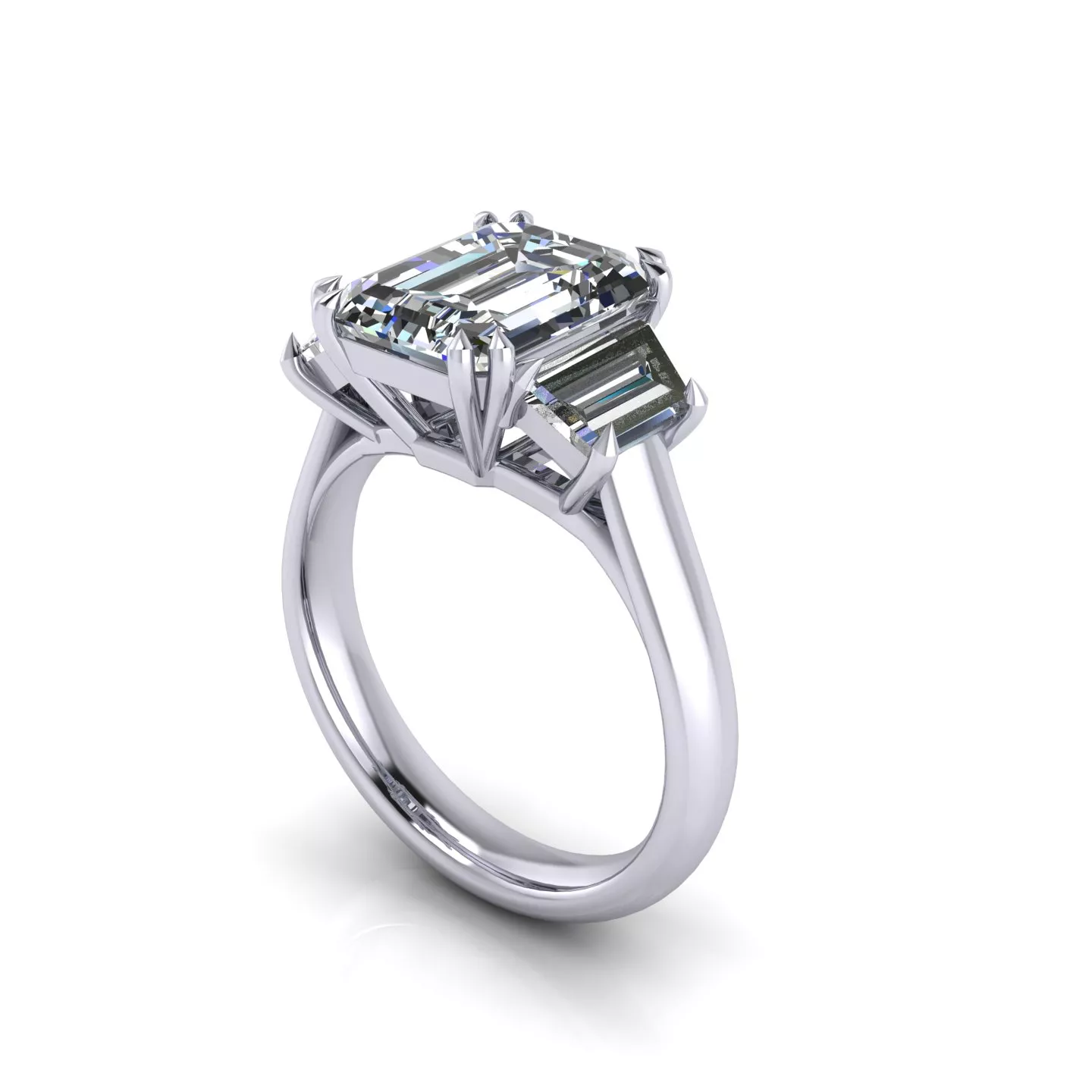 Solitaire Wedding Engagment Ring 3D print model