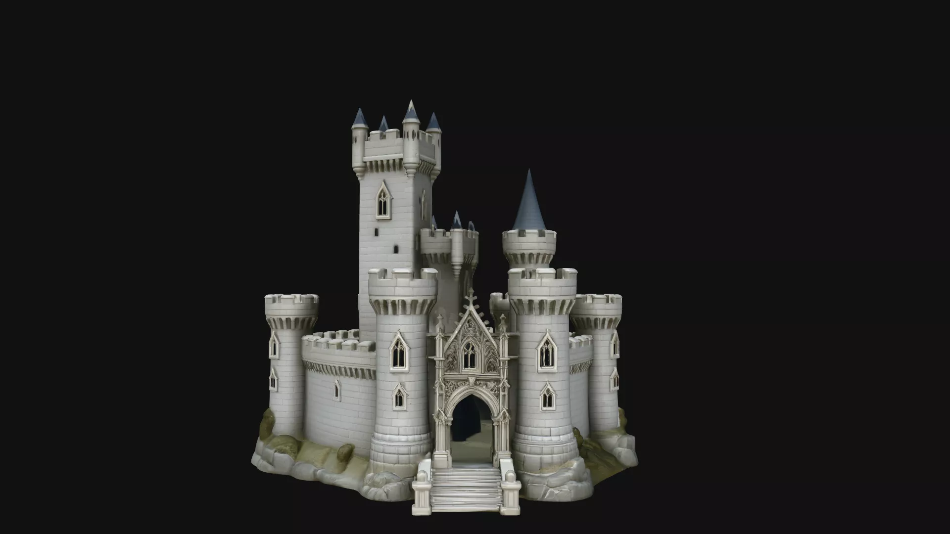 Fantasy Castle Model Design 1 - 3D Print Model 3D print model