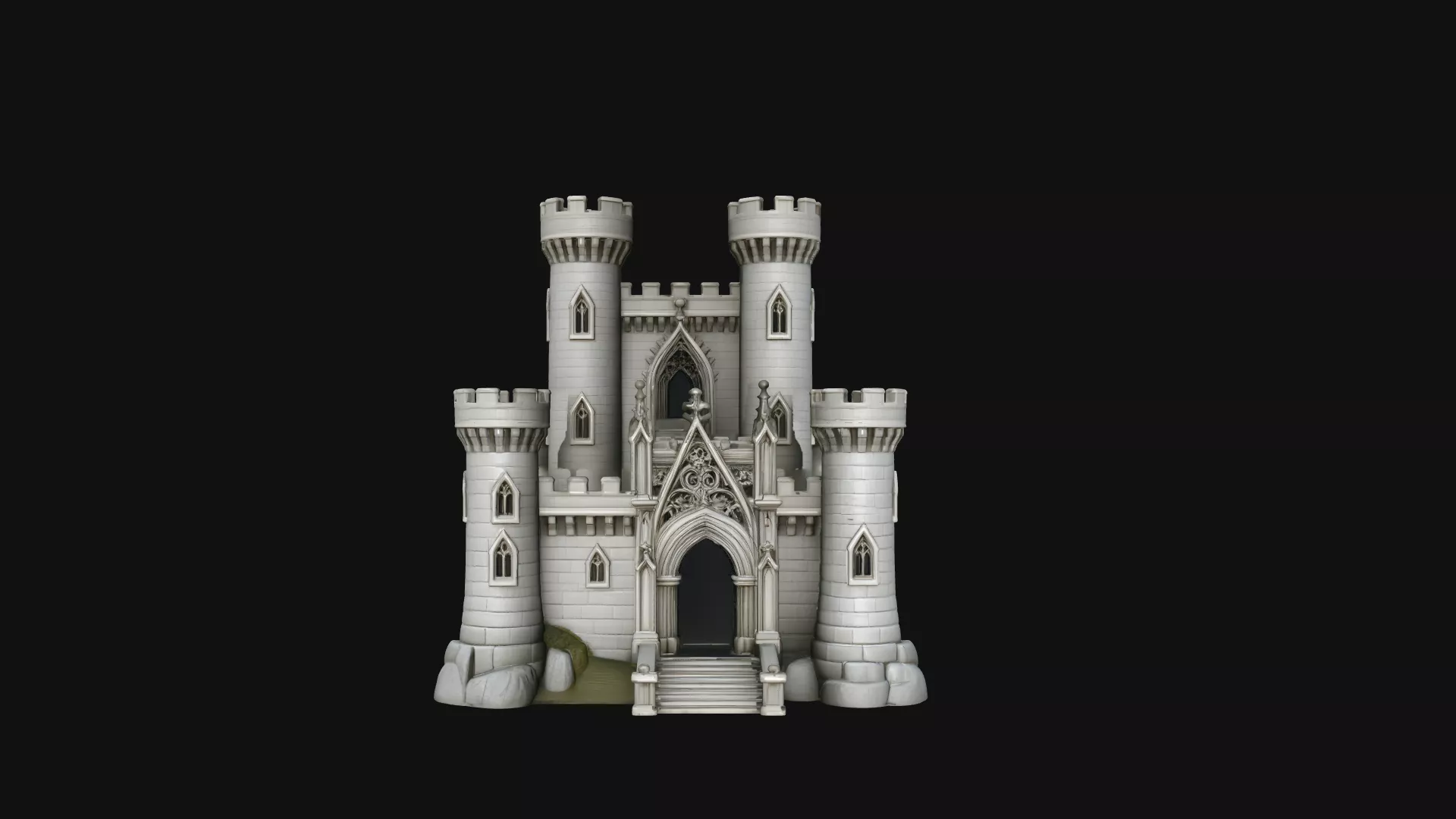 Fantasy Castle Model Design 2 - 3D Print Model 3D print model