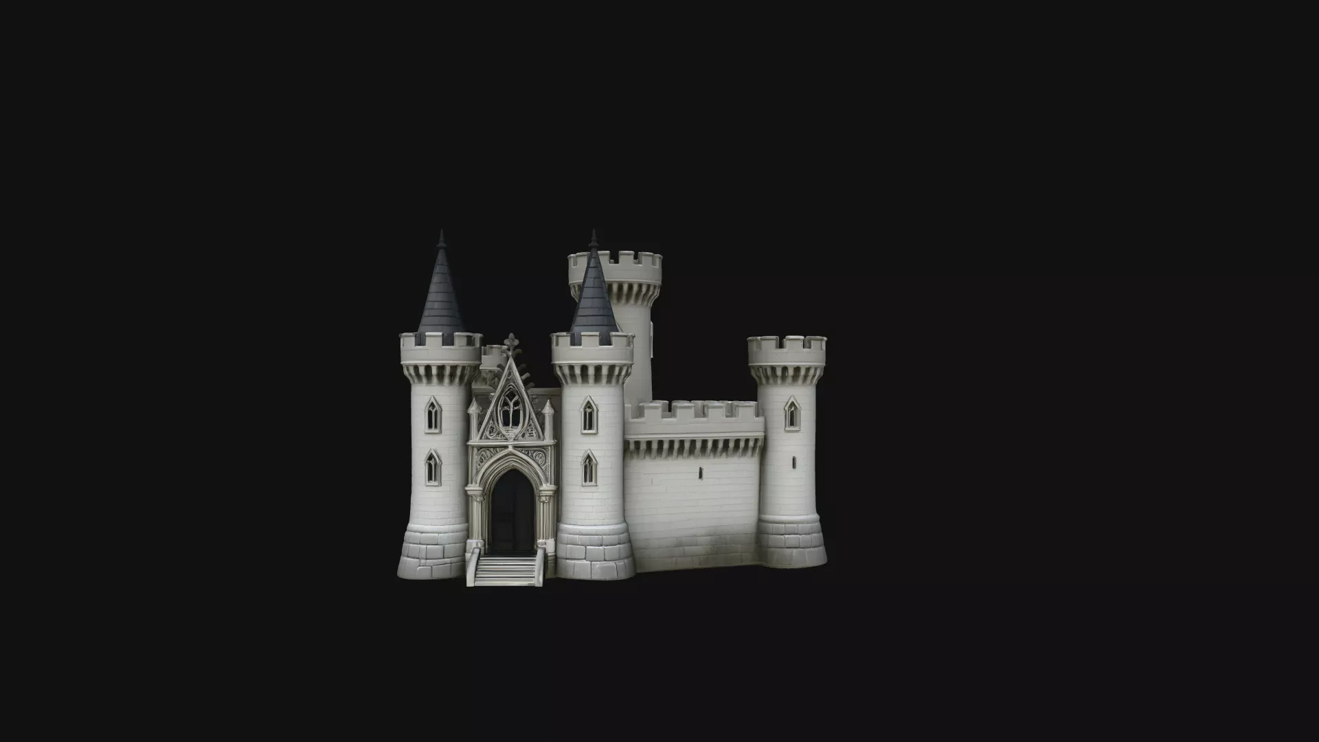 Fantasy Castle Model Design 4 - 3D Print Model 3D print model