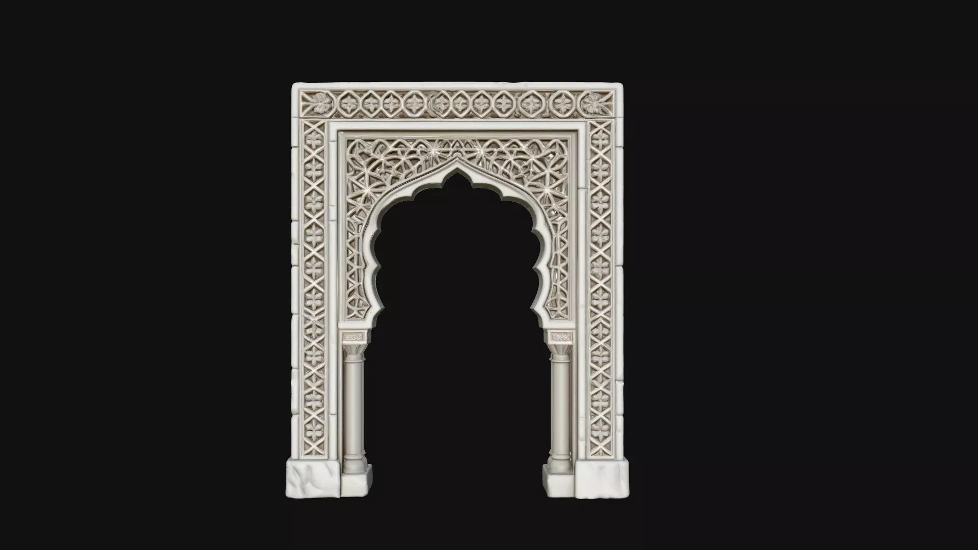 Moorish Arch Gateway Model Design 1 - 3D Print Model 3D print model