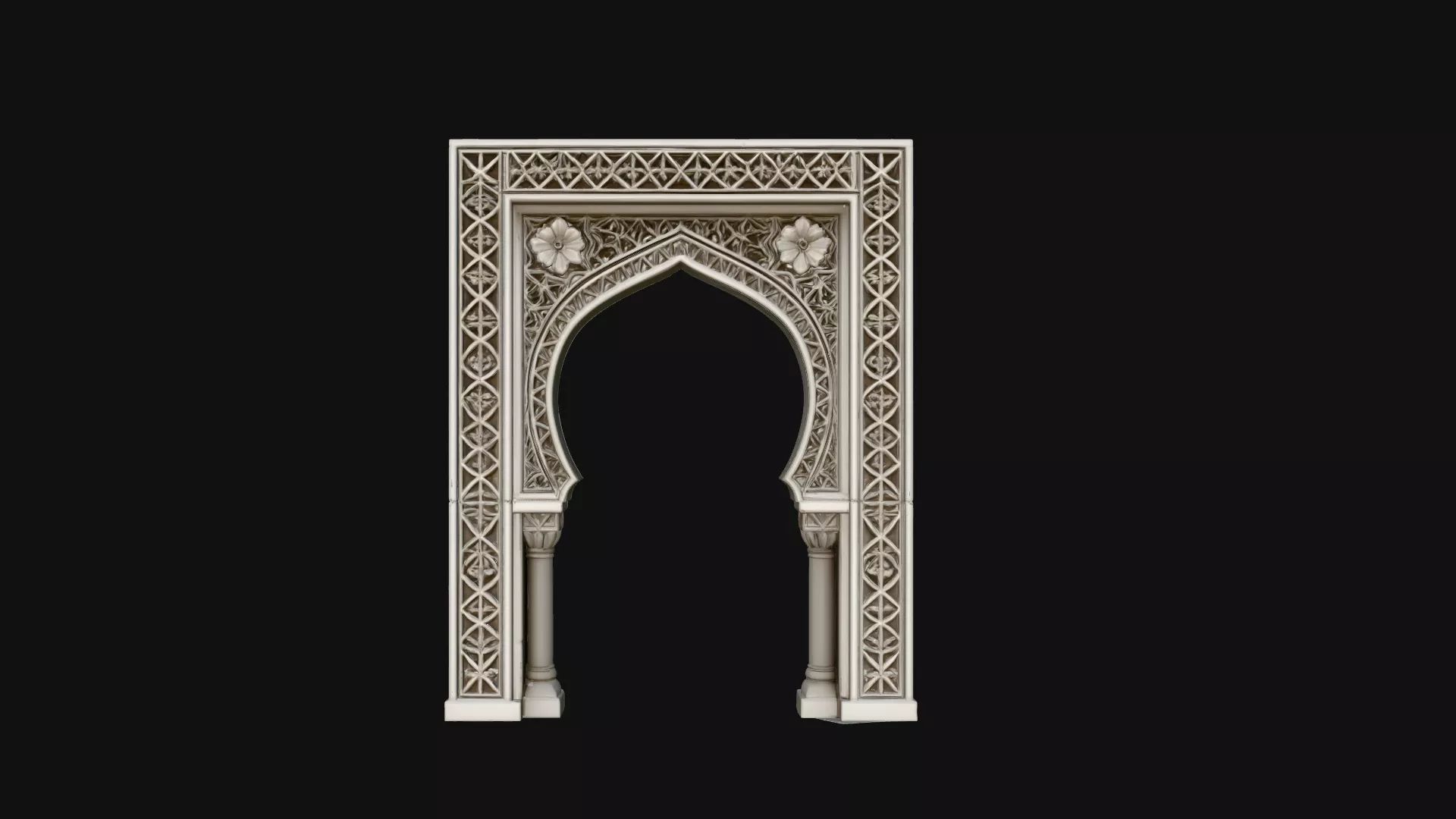 Moorish Arch Gateway Model Design 4 - 3D Print Model 3D print model