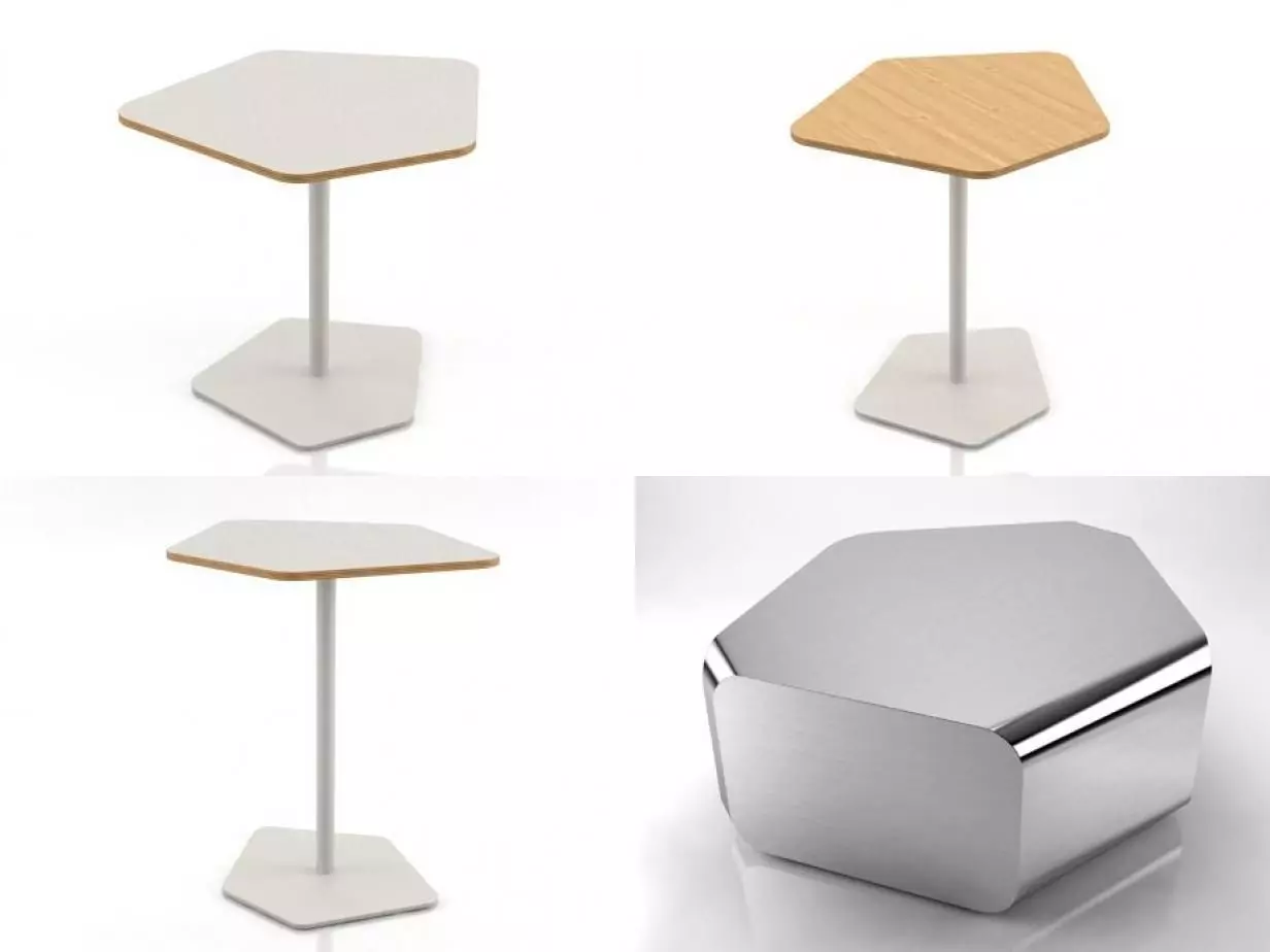 Pebble Side Tables 3D model_0