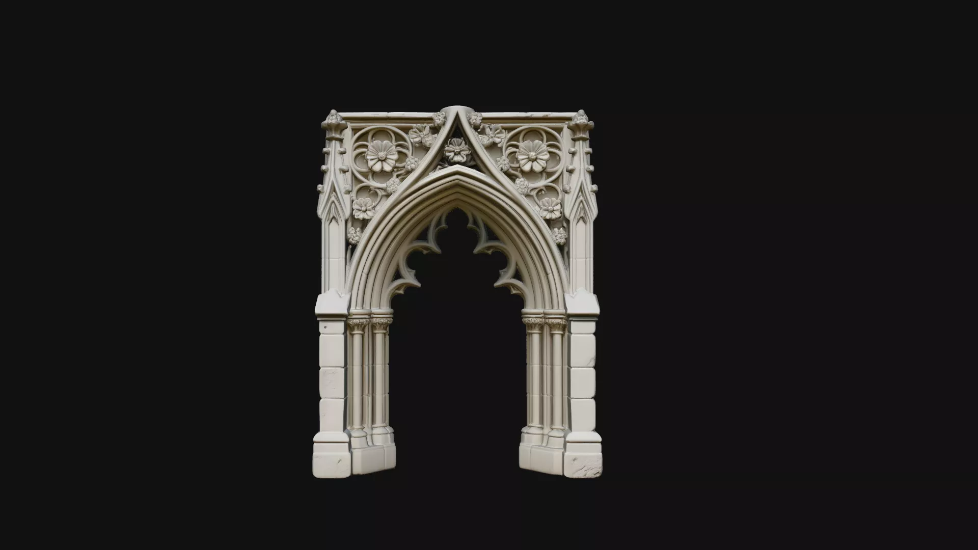Gothic Arch Doorway Model Design 3 - 3D Print Model 3D print model
