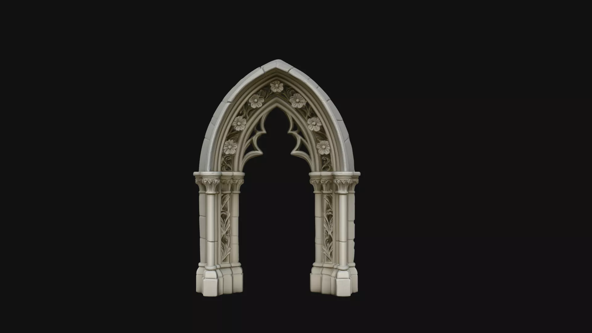 Gothic Arch Doorway Model Design 4 - 3D Print Model 3D print model