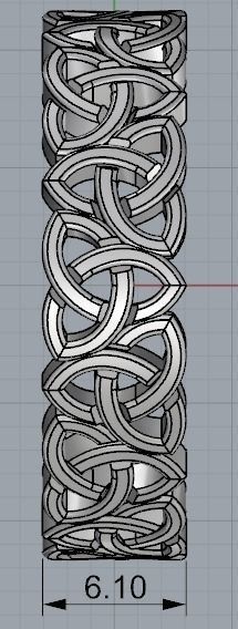 Celtic knot ring 02 3D print model_2