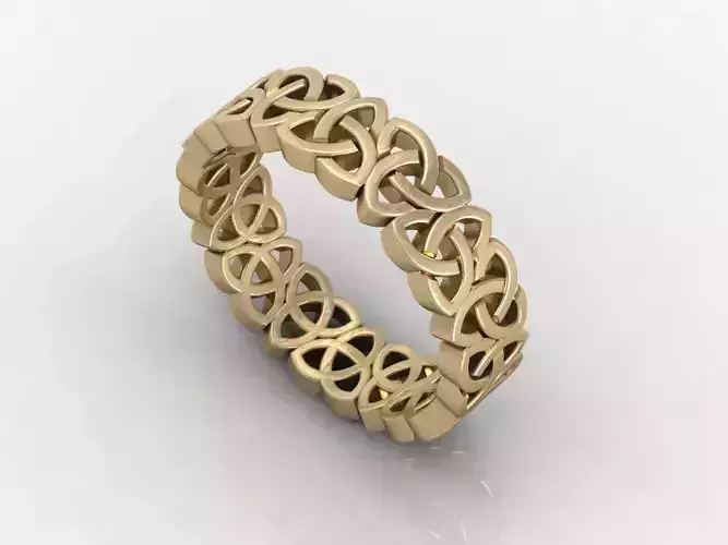 Celtic knot ring 02 3D print model
