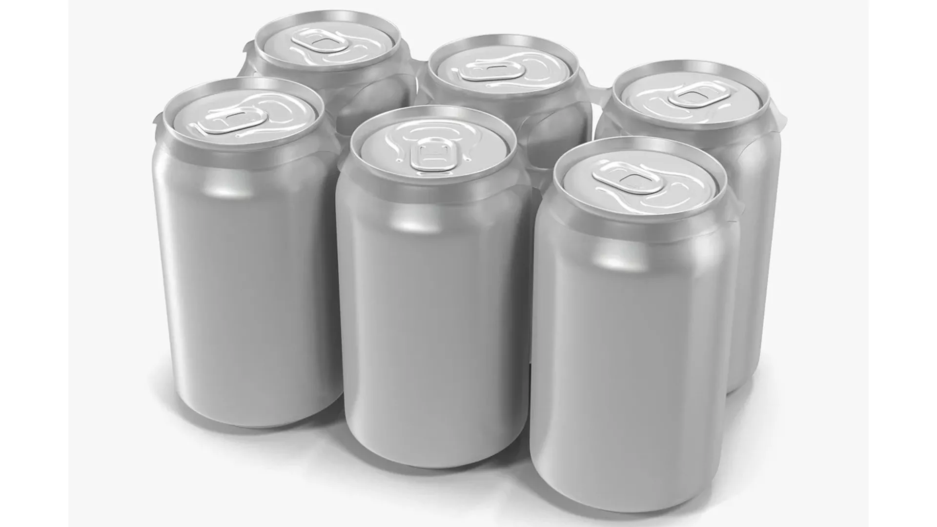 Six Pack of Cans 3D model