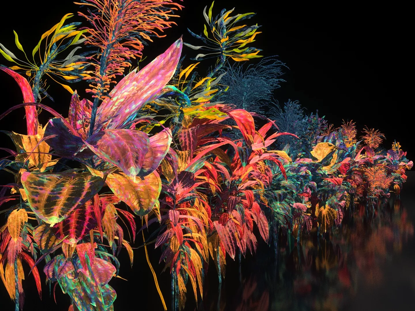 Pandora Flower Animated Low-poly 3D model