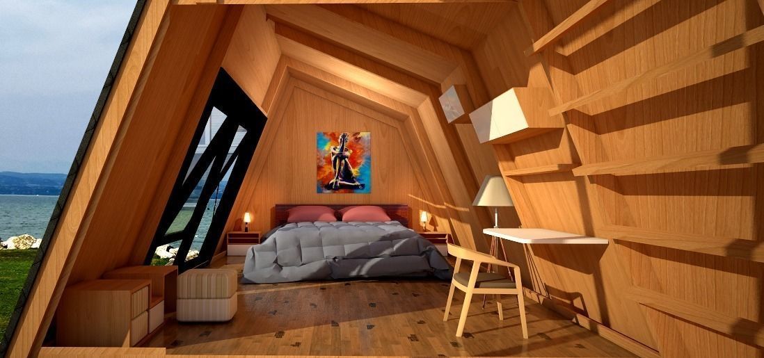 glamping MOD by damijan koprivc Low-poly 3D model_2