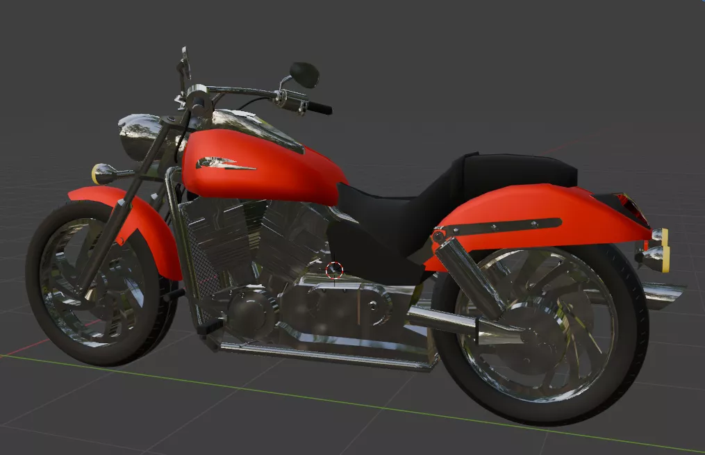 Honda VTX1300C 2012 3D model Low-poly 3D model