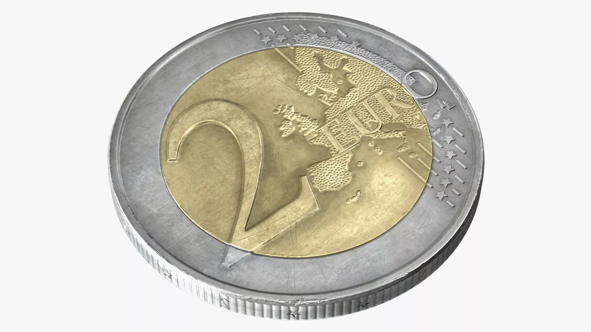 2 Euro Coin France 3D model