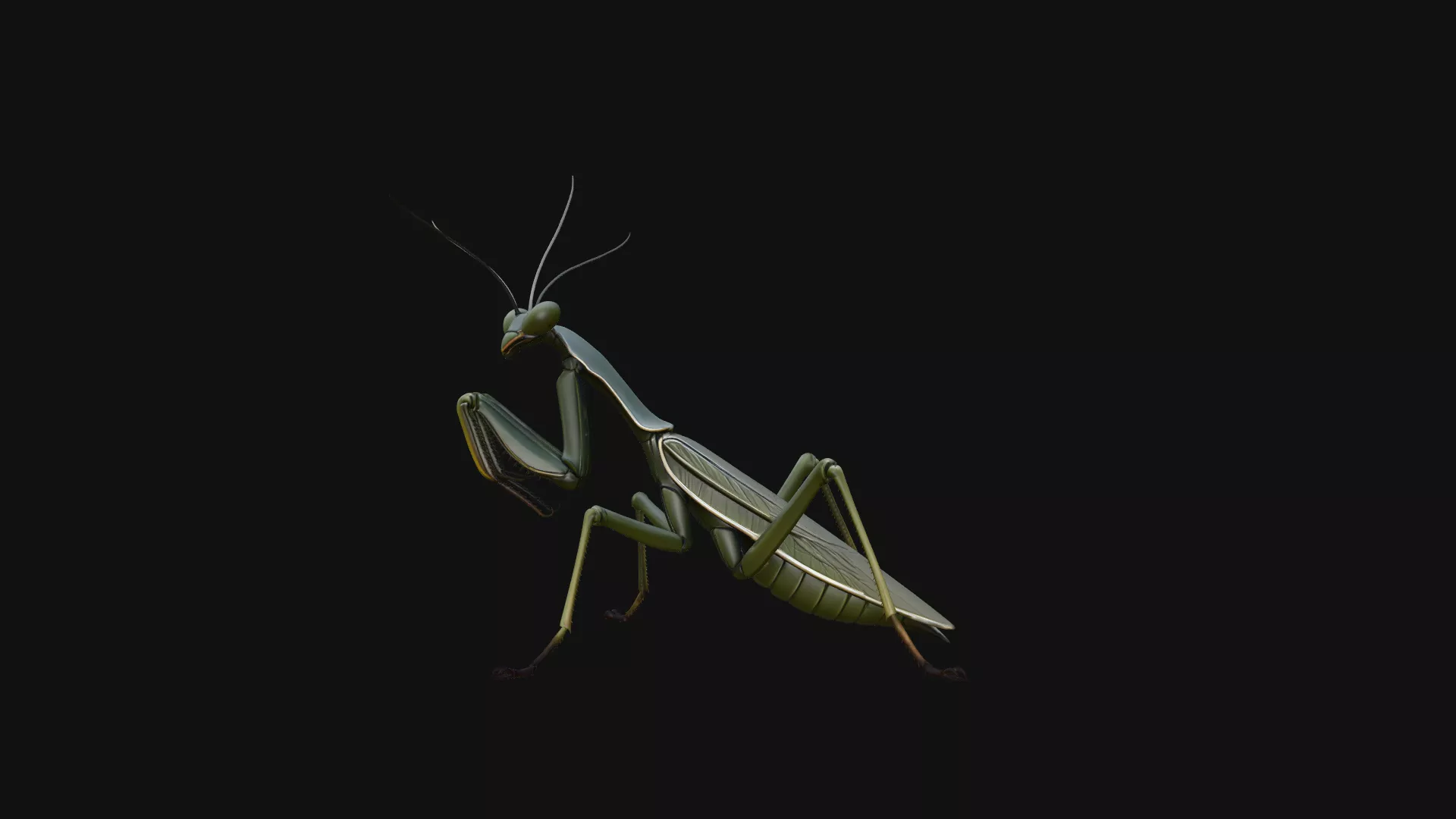 Praying Mantis Statue Design 2 - 3D Print Model 3D print model