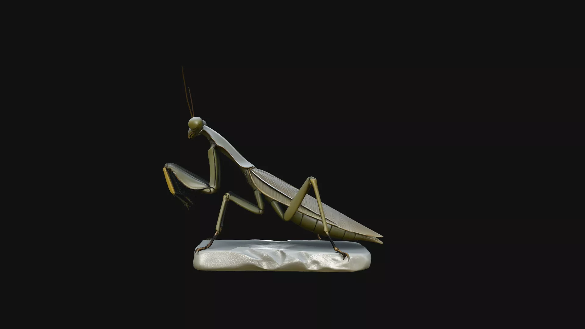 Praying Mantis Statue Design 4 - 3D Print Model 3D print model