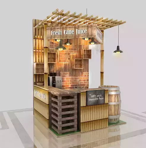 Kiosk - Cane Juice 3D model