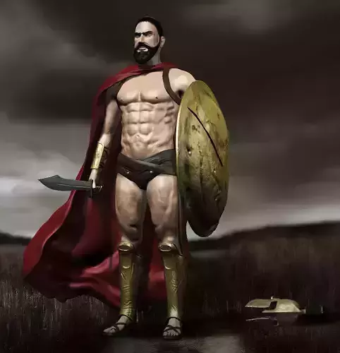 King Leonidas 3D model