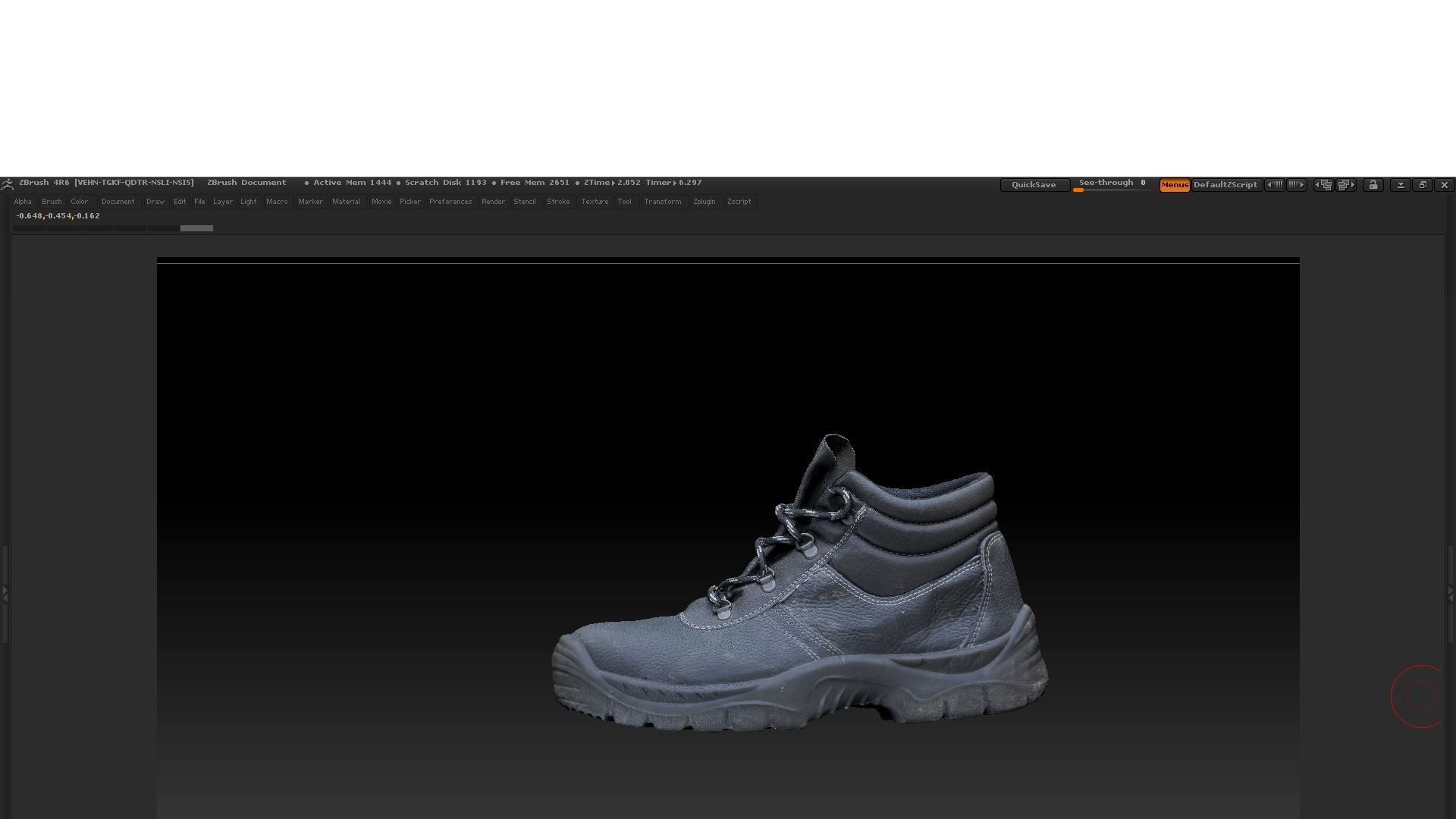 Boot 3D model Low-poly 3D model_2