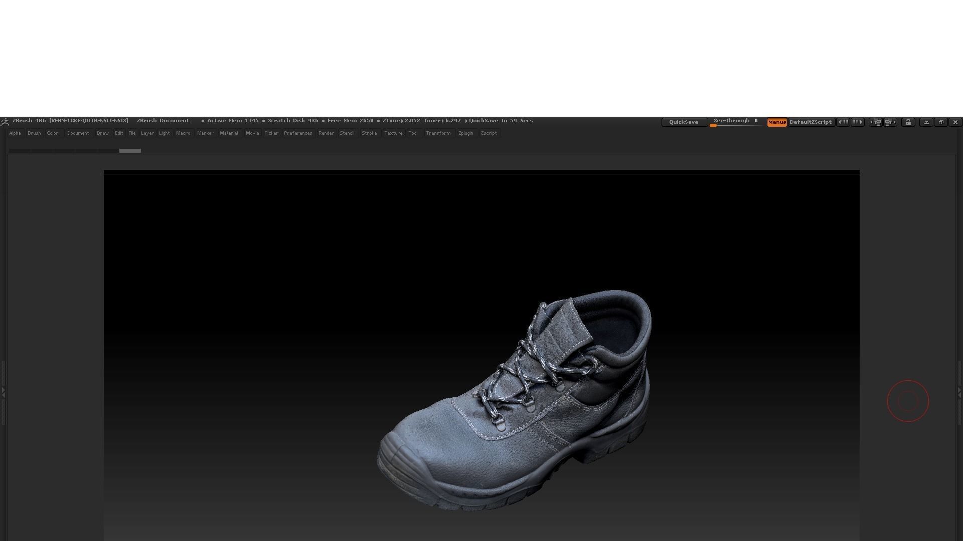Boot 3D model Low-poly 3D model_3