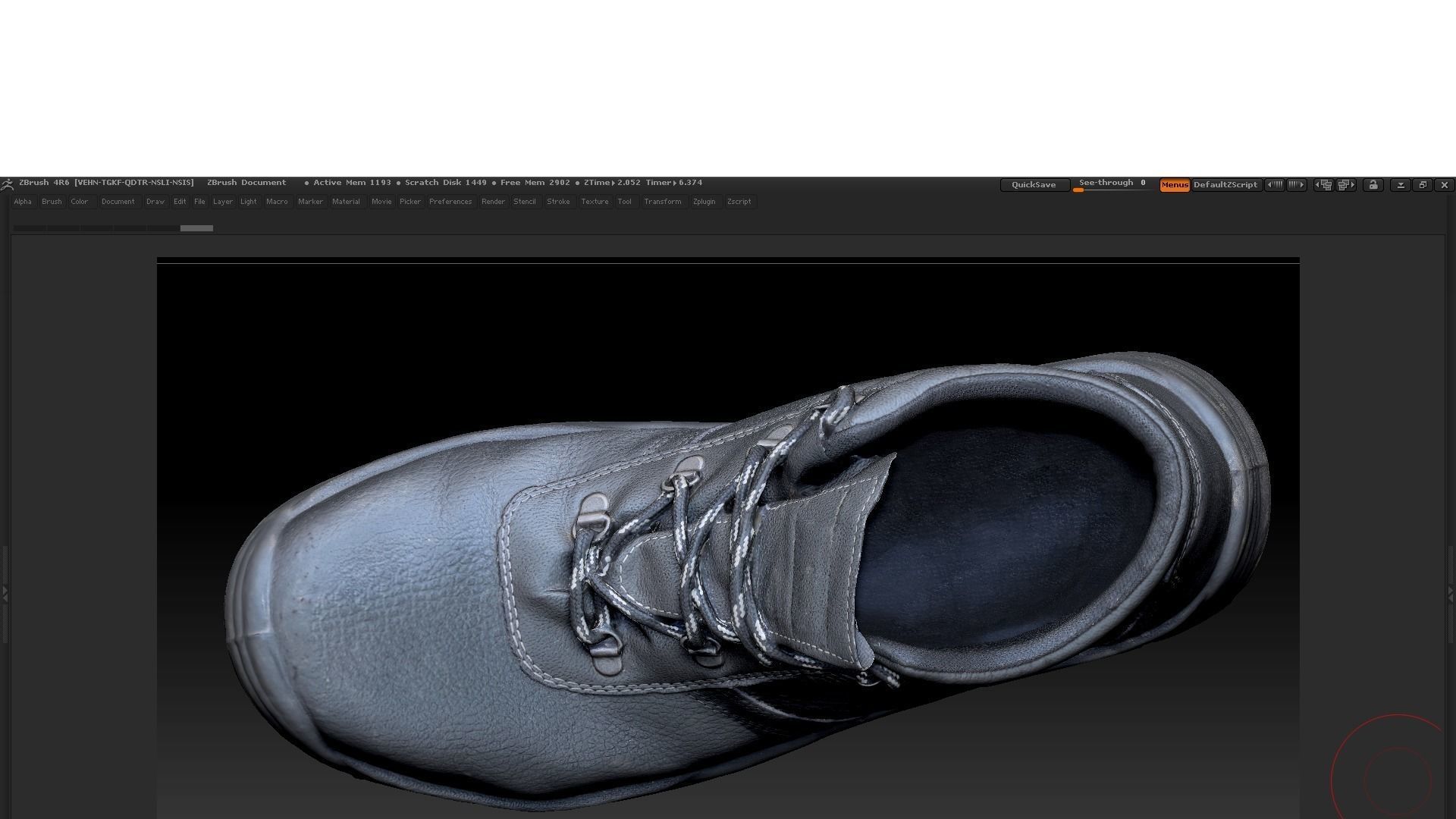 Boot 3D model Low-poly 3D model_5