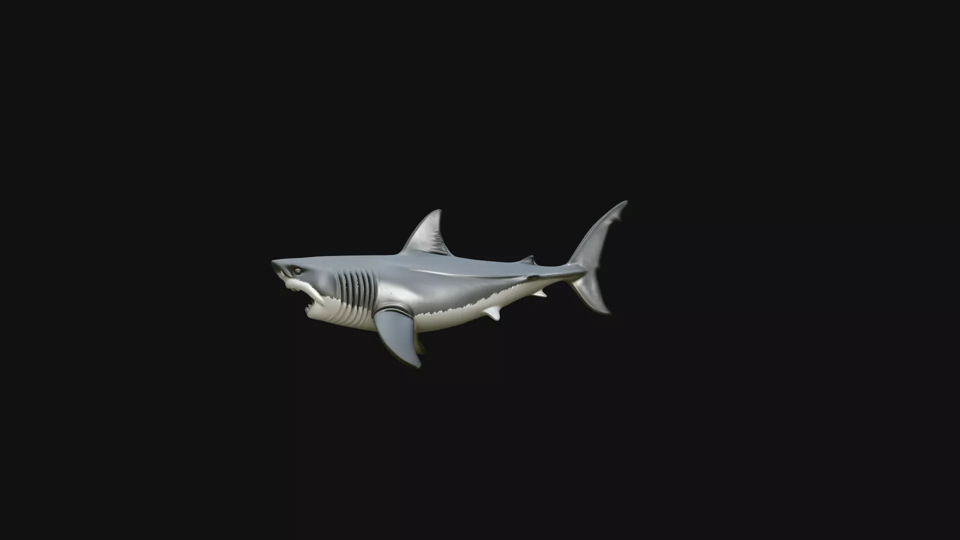 Great White Shark Statue Design 2 - 3D Print Model 3D print model