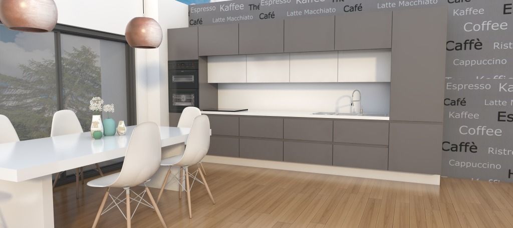 modern kitchen   Low-poly 3D model_2