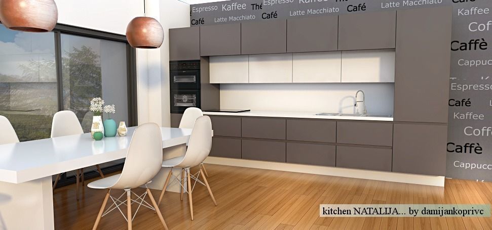 modern kitchen   Low-poly 3D model_1