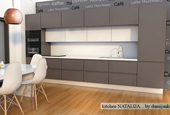 modern kitchen   Low-poly 3D model_0