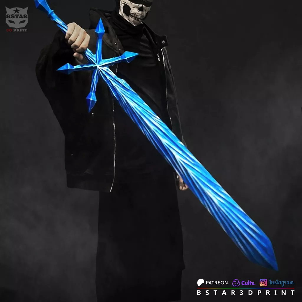 Yhwach Reishi Broadsword Life Size - Bleach Anime TYBW 3D print model