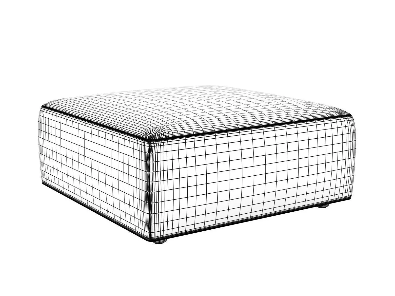 Aurea 1070-1072 d Footstools 3D model_3