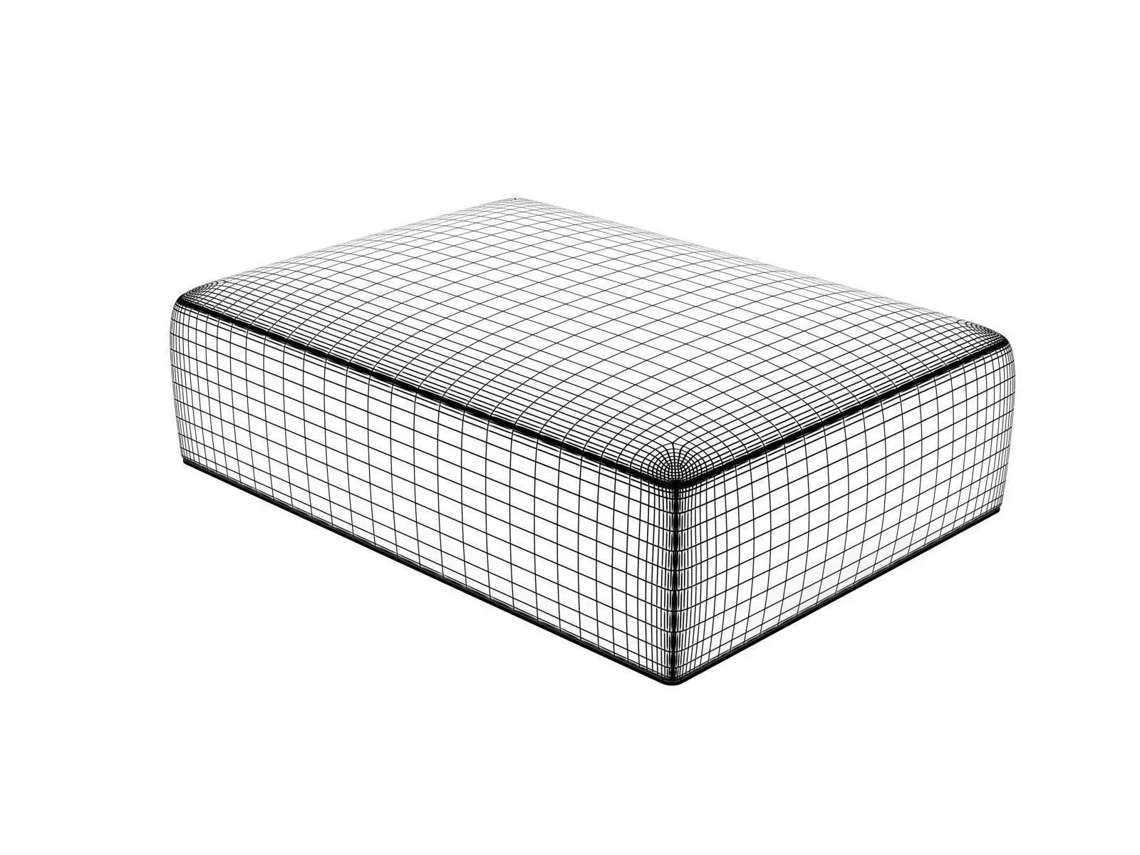 Aurea 1070-1072 d Footstools 3D model_1